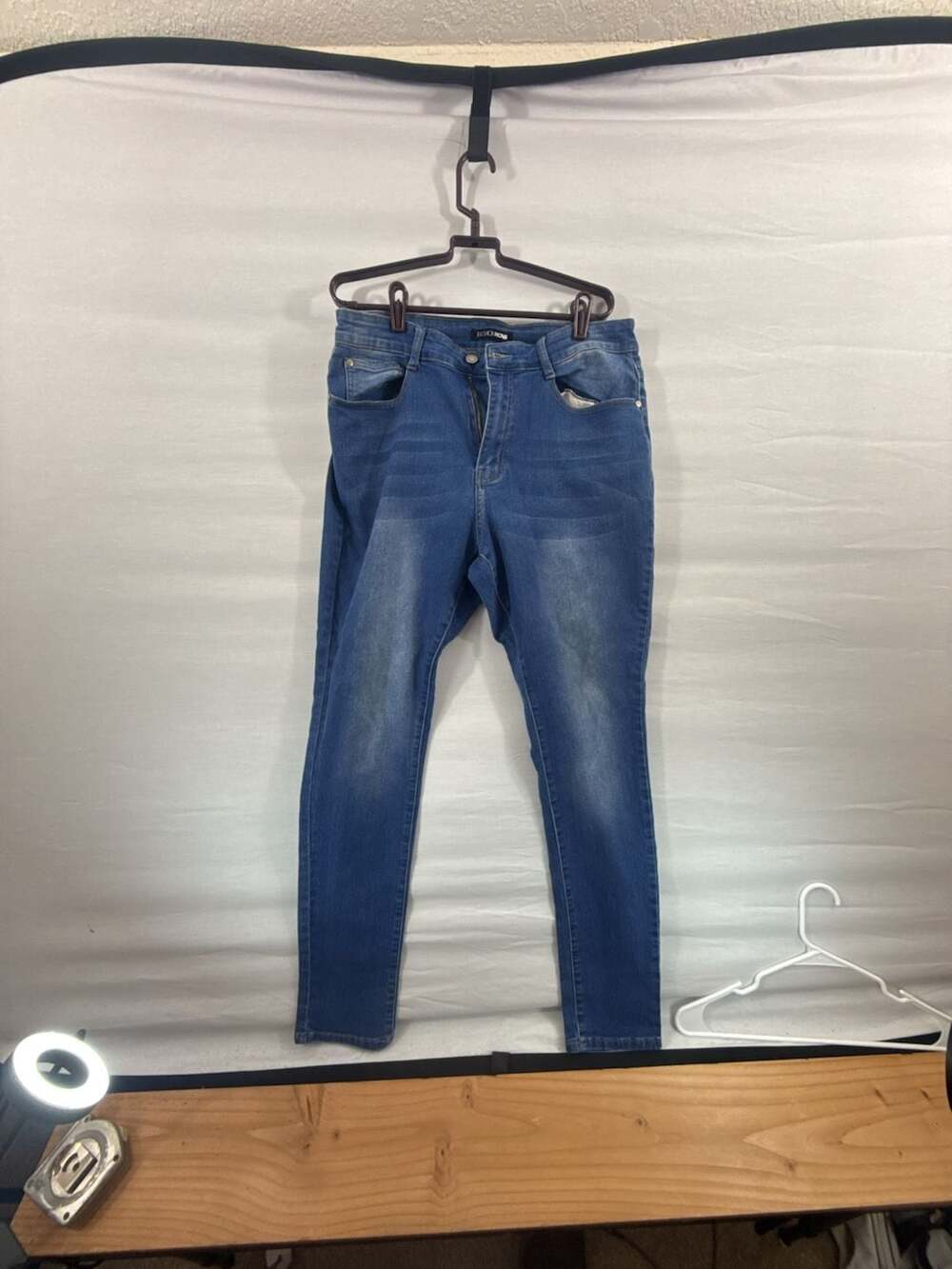 Fashion Nova Skinny Jeans Size 14 Blue Stretch Denim